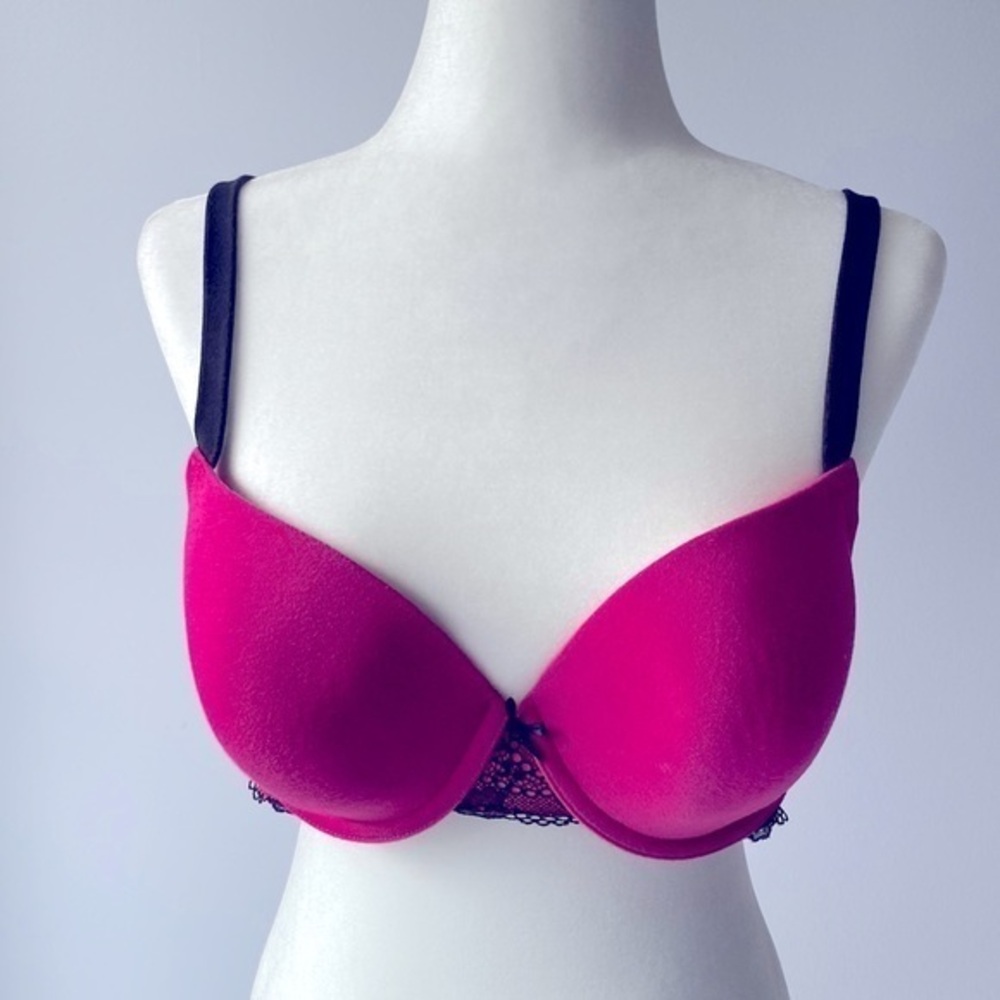 Cacique Pink and Lace Lounge Bra Size 42B EUC
